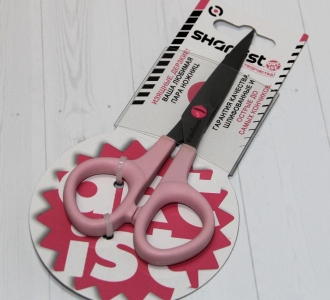 Ножницы SHARPIST для шитья 13,5 см розовые