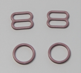 Комплект металл 10 мм Лотос (кольцо 2 шт + регулятор 2 шт)