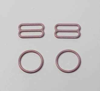 Комплект металл 15 мм Лотос (кольцо 2 шт + регулятор 2 шт)