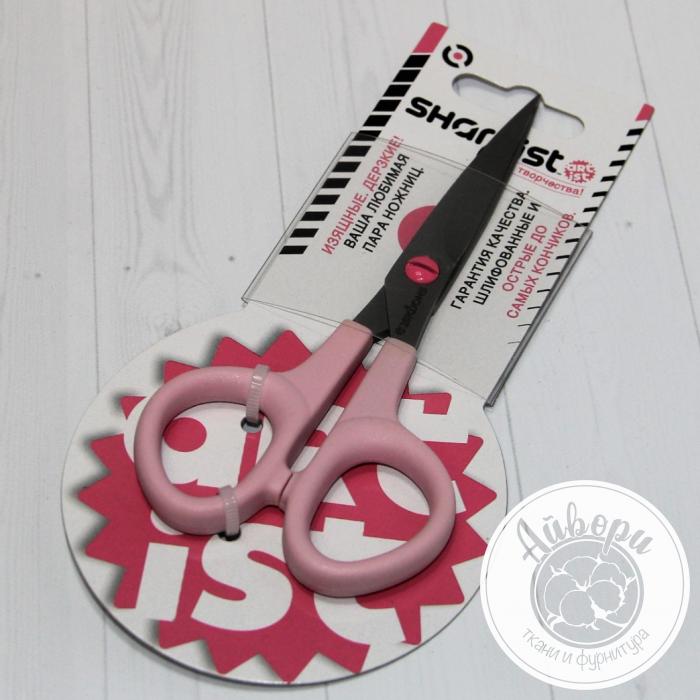 Ножницы SHARPIST для шитья 13,5 см розовые